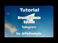 Telegram tutorials Creator Admin system