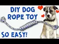 My Dog is so Happy Now DIY Dog Rope Toy Sail Knot