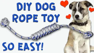 My Dog is so Happy Now DIY Dog Rope Toy Sail Knot