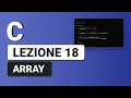 Array - C Tutorial Italian 18