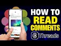How to Read Comments on Threads Meta Threads App Comment Tutorial for Beginners