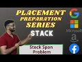 Stock-span Problem Stack 5 Placement Preparation Series Medium Brute Optimized