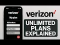 Verizon Unlimited Plans Explained NEW