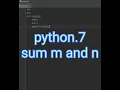 python program sum and average value faind python tutorial short 6
