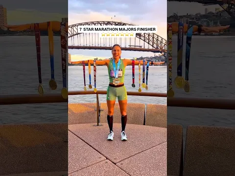 I’M A 7 STAR MARATHON MAJORS FINISHER  🥹⭐️ #running #marathon #medal