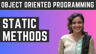 Static Methods Data Object Oriented Programming