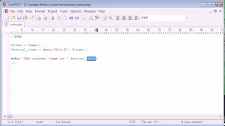 Beginner PHP Tutorial 58 timestamps