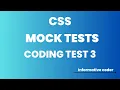 Coding Test 3 Mock Tests Responsive Web Design using Flexbox CSS
