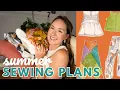 Everything I want to sew this summer sewing patterns fabric