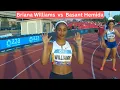 Download Lagu Briana Williams lines up against Basant Hemida in the 200m in Brescia 2025