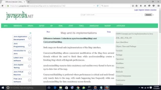 Difference between Collections synchronizedMap Map and ConcurrentHashMap javapedia net