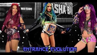 sasha banks entrance evolution 2012 2021