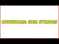 Codewars Sum Strings
