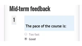 How to create a mid-term course survey in Moodle