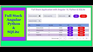 Building a Full Stack Web App with Angular 18 Python SQLite Complete Tutorial