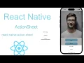 How to create ActionSheet in react native