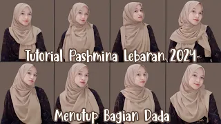 8 TUTORIAL PASHMINA LEBARAN MENUTUP DADA |  Terbaru & Gampang Banget ‼️ Tutut Arinda Herawati