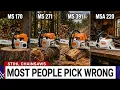 5 STIHL Chainsaws to AVOID and 5 that are worth every dollar