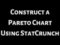Construct a Pareto Chart Using StatCrunch