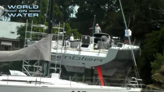 Rambler 88 on the Slips at the Woolwich Marina Dec 7 15