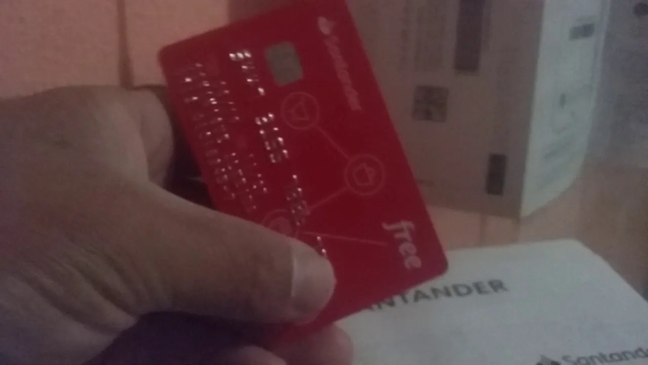 MEU CARTÃO DE (CREDITO) PARA NEGATIVADO, SANTANDER FREE CHEGOU