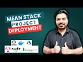 Deploying a MEAN Stack Project Angular MongoDB Node js on Azure using GitHub