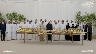 رئيس الدولة يستقبل فريق هجن الرئاسة دندنها
