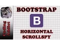 Bootstrap Tutorial for Beginners - Bootstrap Scrollspy horizontal