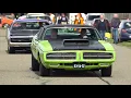 Classic US Muscle Cars leaving King Cruise 2026 - Impala Road Runner GTO Thunderbird Avanti
