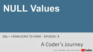 SQL Tutorial - NULL Values