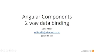 9 Learn Angular Components 2way databinding