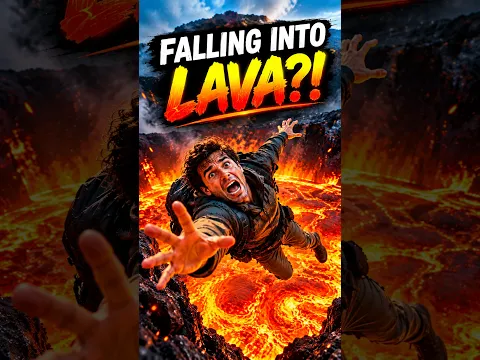 What Happens If You Fall Into Lava? ππ± #Shorts