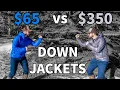 Budget vs Expensive Down Jackets Ghost Whisperer Decathlon Trek 100