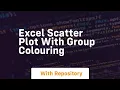 excel scatter plot with group colouring