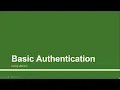 Basic Authentication - Using Jquery Part