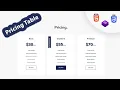 Awesome pricing table section with html css bootstrap 4 web design
