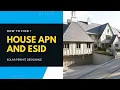 How to find house esid and apn number solar Permit designing