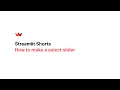 Streamlit Shorts How to make a select slider