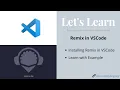 Installing Remix IDE in VSCode