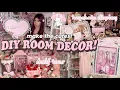 DIY ROOM DECOR make your PINTEREST DREAM setup heart shelf keychain display room tour