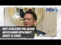 Download Lagu Draft resolutions para ibasura ang reklamong impeachment umiikot sa Senado | TV Patrol