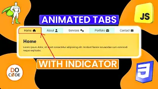 Magic Navigation Menu with Smooth GSAP Tab Animation HTML CSS JavaScript