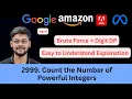 LeetCode 2999 Count the Number of Powerful Integers Easy Brute Force - Digit DP