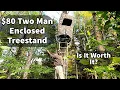 80 2-Man Enclosed Tree Stand Unbox Setup