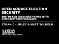 Open Source Election Security - End-to-End Verifiable Voting with Microsoft ElectionGuard