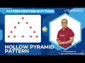 Pattern Printing in Python Session 15 Hollow Pyramid Pattern Printing Prasad Sir