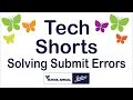 Solving Submit Errors