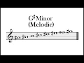G Melodic Minor Scale