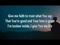 Elevation Worship ~ Give Me Faith # lyrics