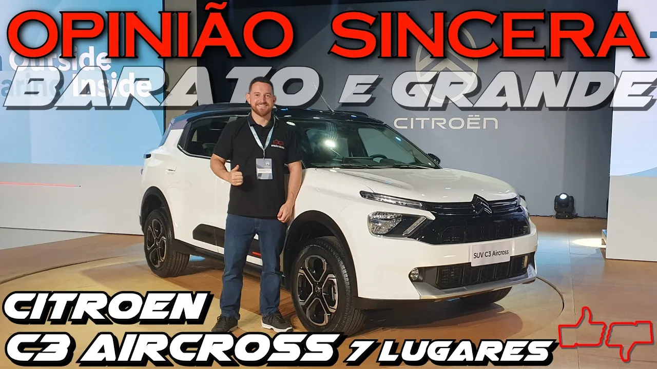 Novo Citroen C3 AIRCROSS - SUV de 7 lugares MAIS BARATO e melhor que Chevrolet Spin? É bom mesmo?